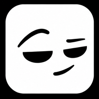 Emoluna app icon with a playful sideways glance